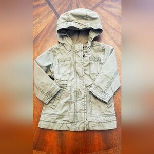 Old Navy Kids/Infant Size 12-18 Months Hooded Khaki Jacket in Green